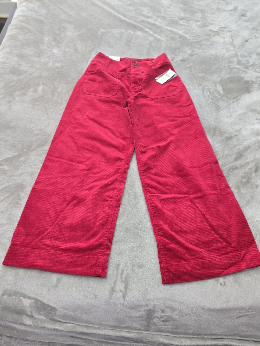 Anthropologie Colette by Maeve Red Corduroy Wide Leg Pants